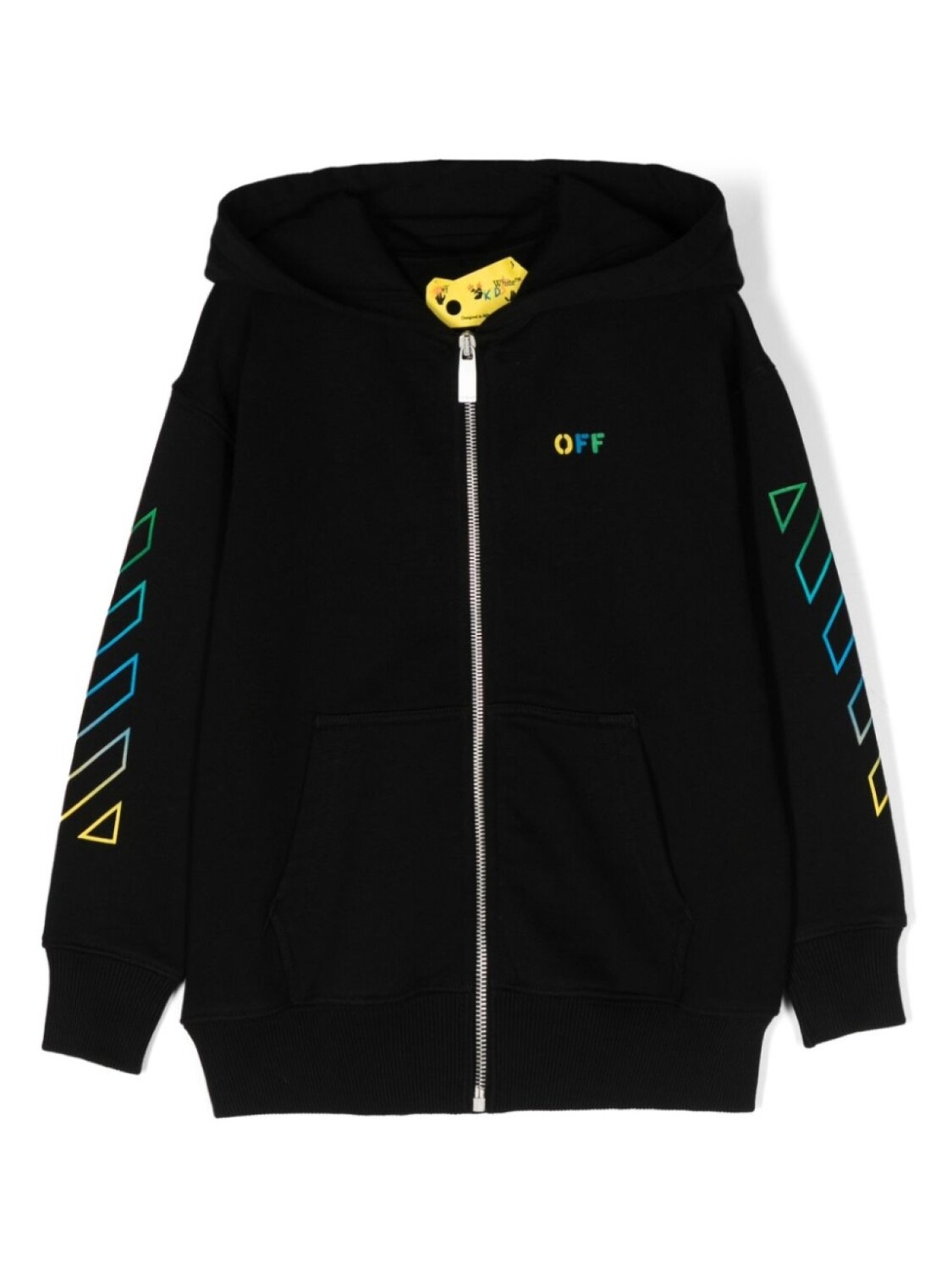 

Off-White Kids худи с вышитым логотипом, черный