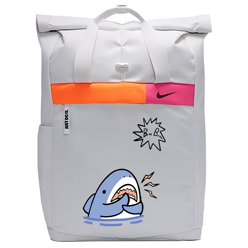 

Nike Тканевый рюкзак с принтом унисекс белый, Biu Shark