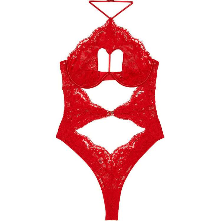 Женский боди Victoria's Secret, красный