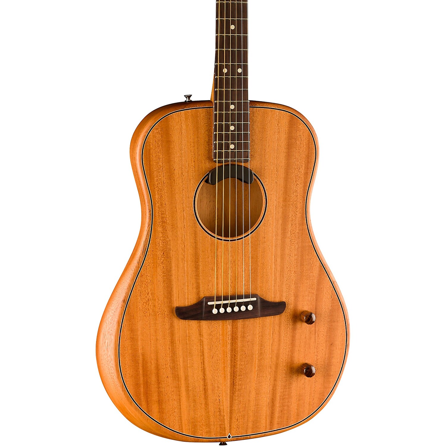 

Акустически-электрическая гитара Fender Highway Dreadnought, полностью из красного дерева, натуральный