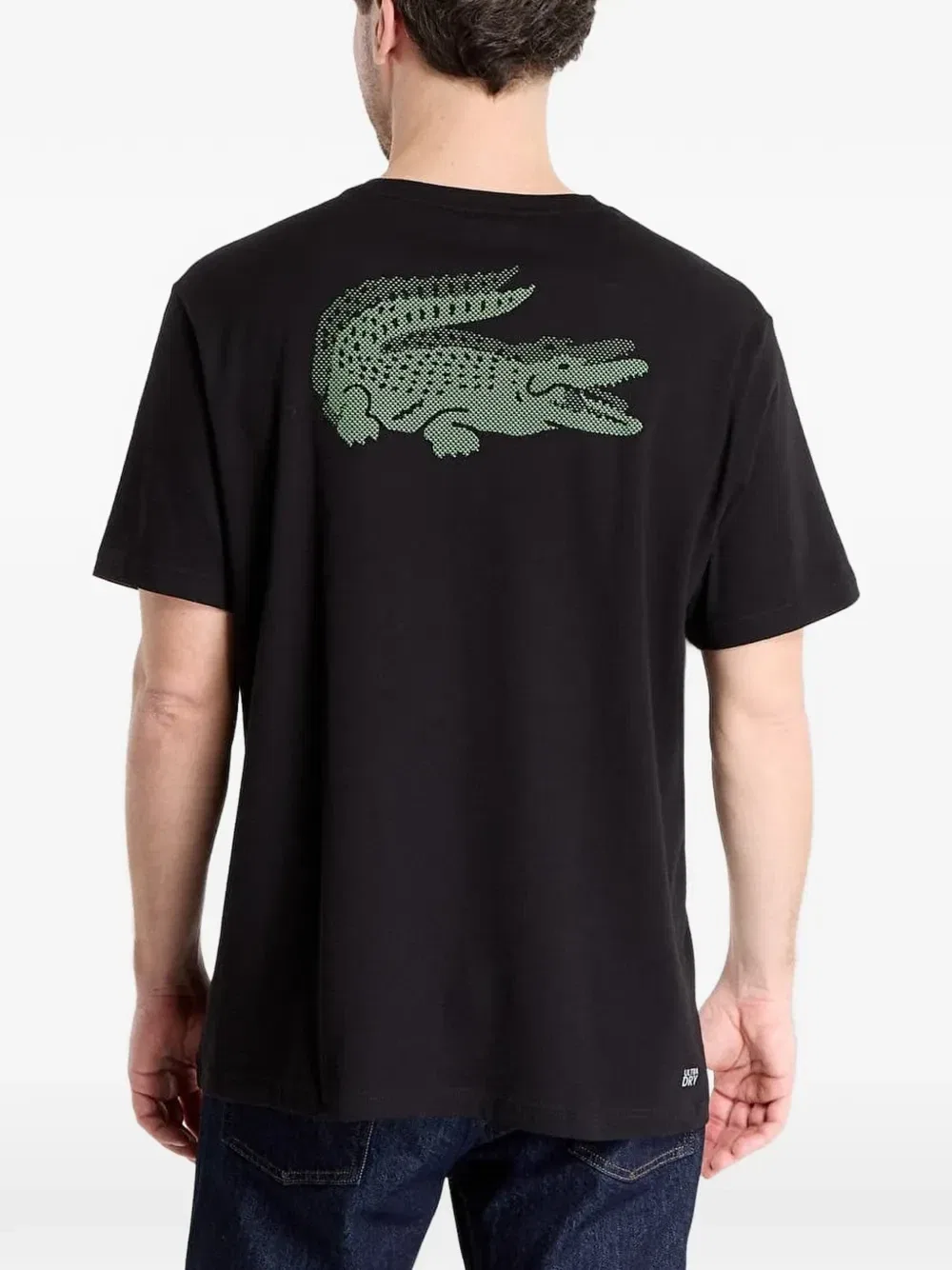 Футболка с графичным принтом Lacoste, черный — фото 3