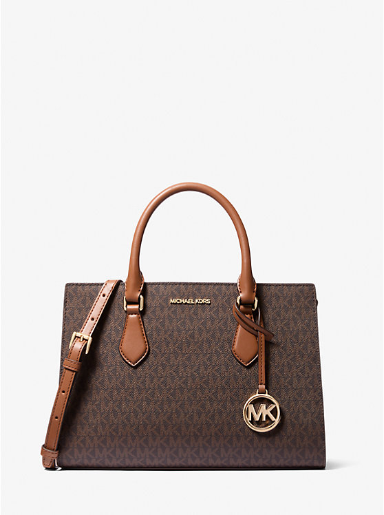 

Сумка-Саквояж Sheila среднего размера с логотипом Michael Kors, коричневый