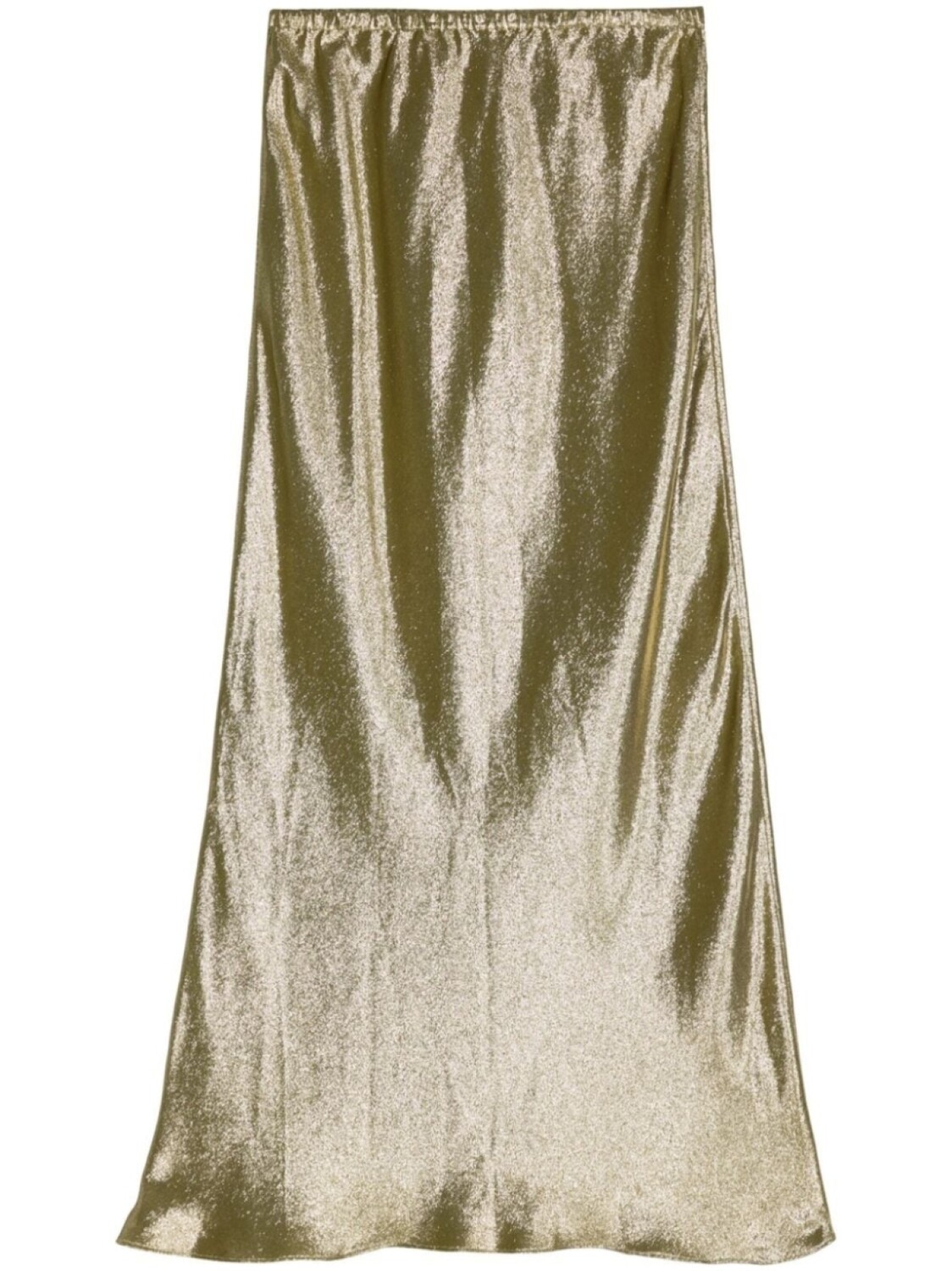 

Cynthia Rowley шелковая юбка макси из ткани ламе, золотистый