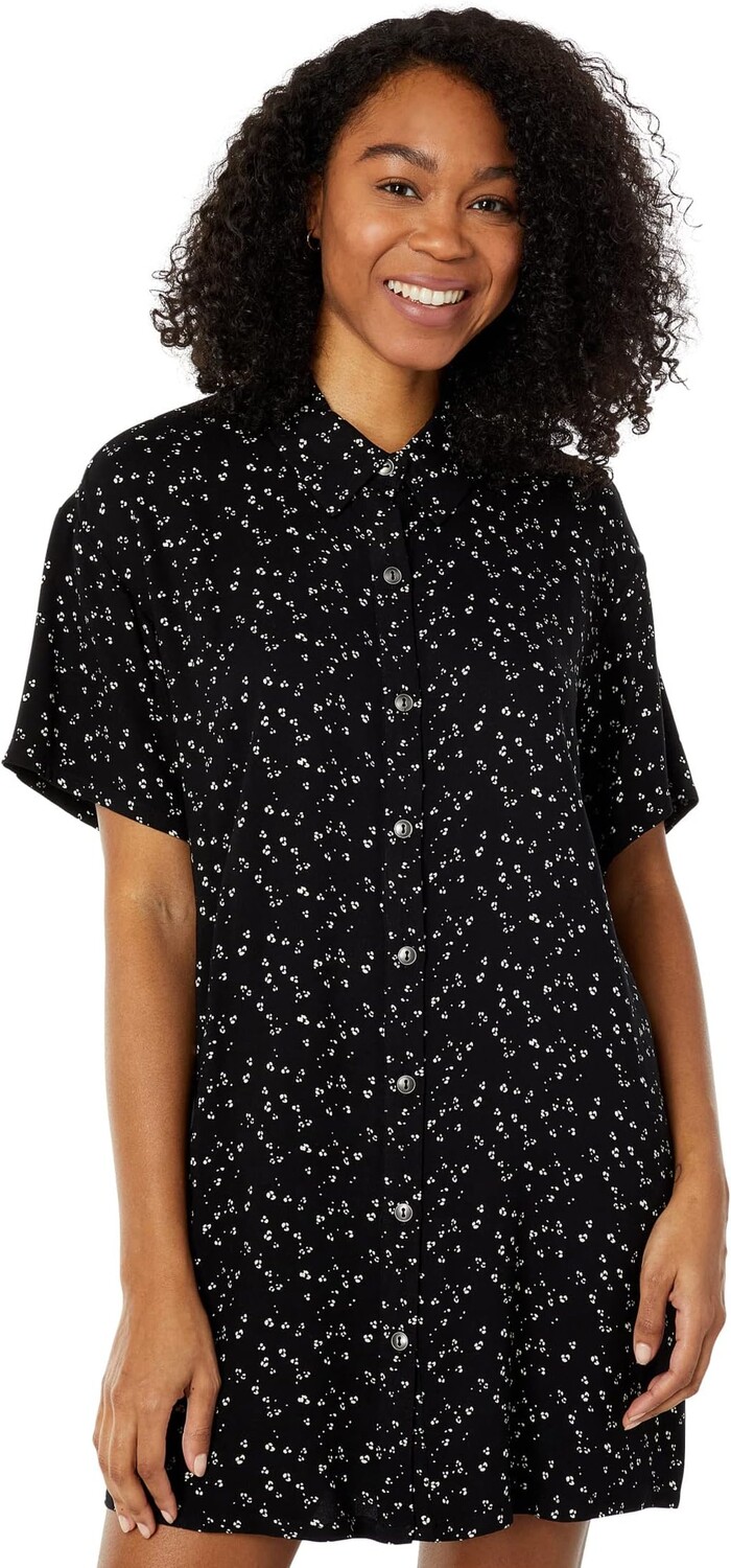 

Платье Saltwater Luxe Sage Recycled Short Sleeve Mini Dress, цвет Raven