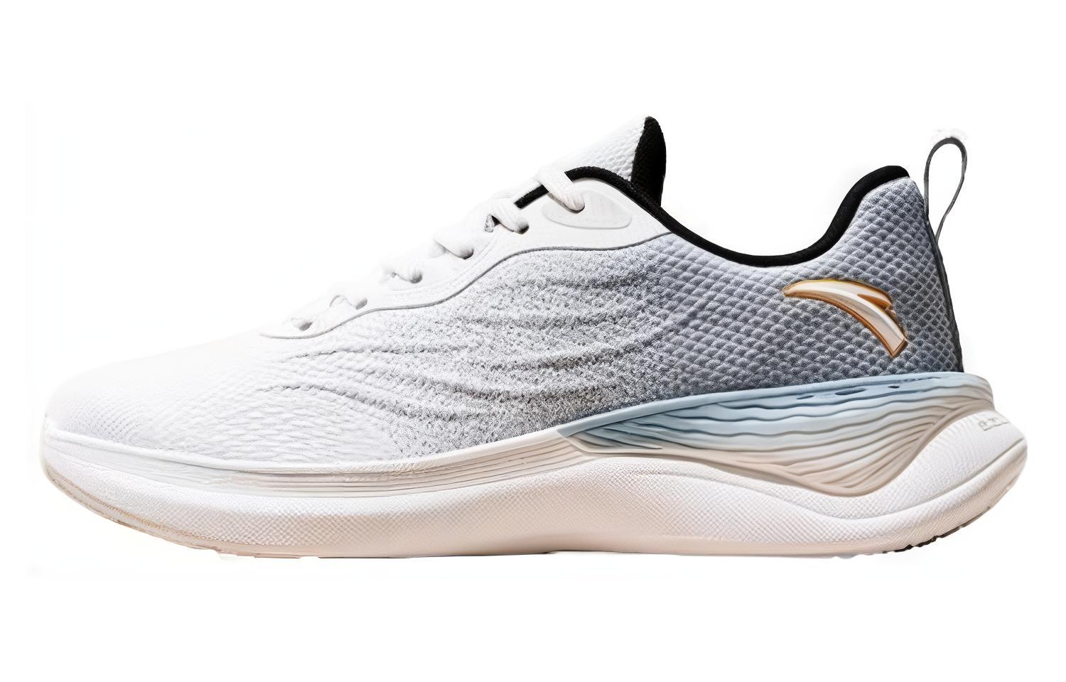 

Кроссовки Anta Cushioning с низким верхом, износостойкие, мужские, белые, серые