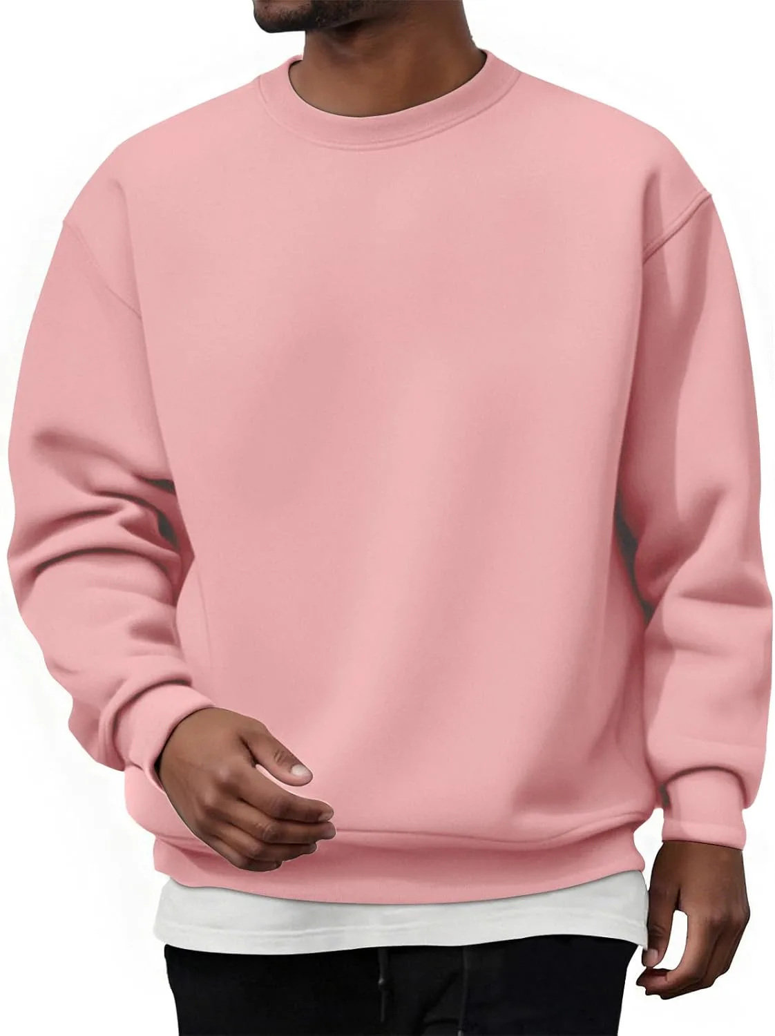 

Мужской свитшот RTRDE, с длинным рукавом, однотонный, размеры M-3XL