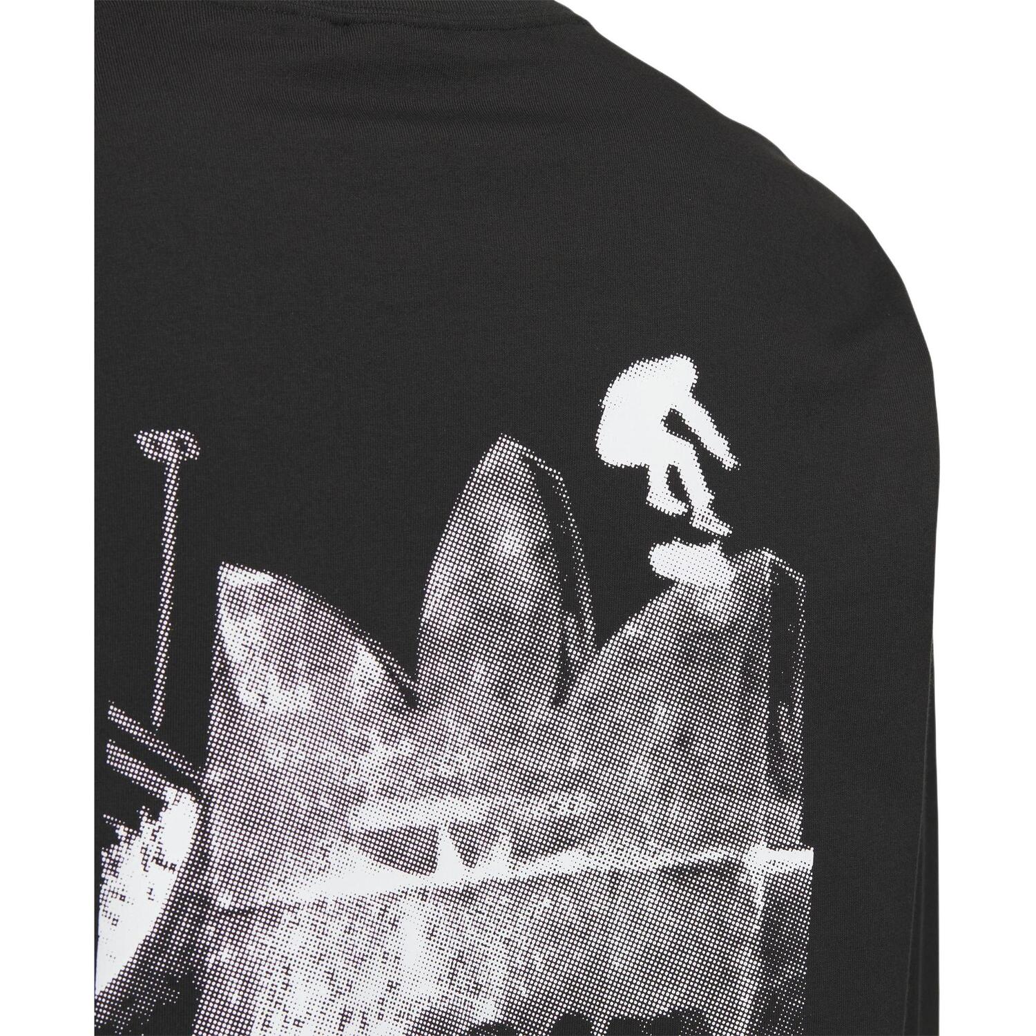 Футболка с длинным рукавом CITY SKATE Мужская Черная Adidas Originals — фото 2