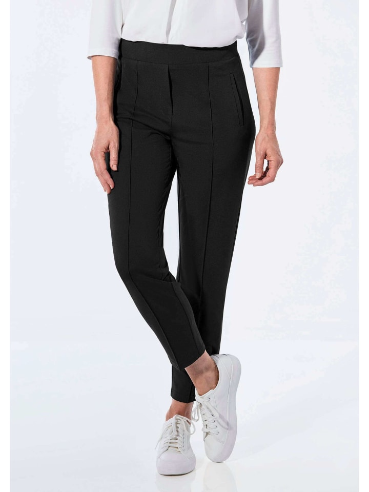 

GOLDNER Укороченный размер: Элегантные брюки-клеш 7/8 SARA черного цвета