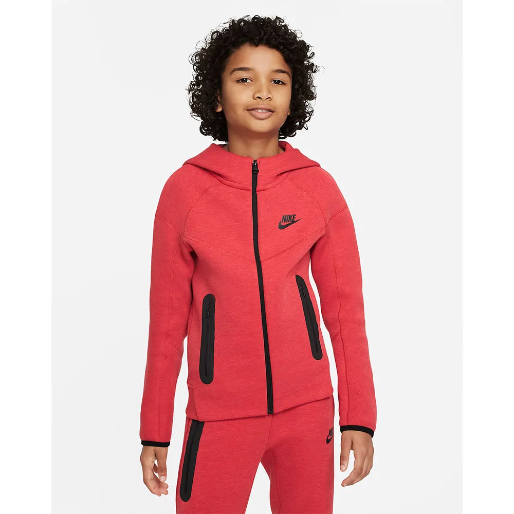 

Толстовка Nike Tech full zip, красный