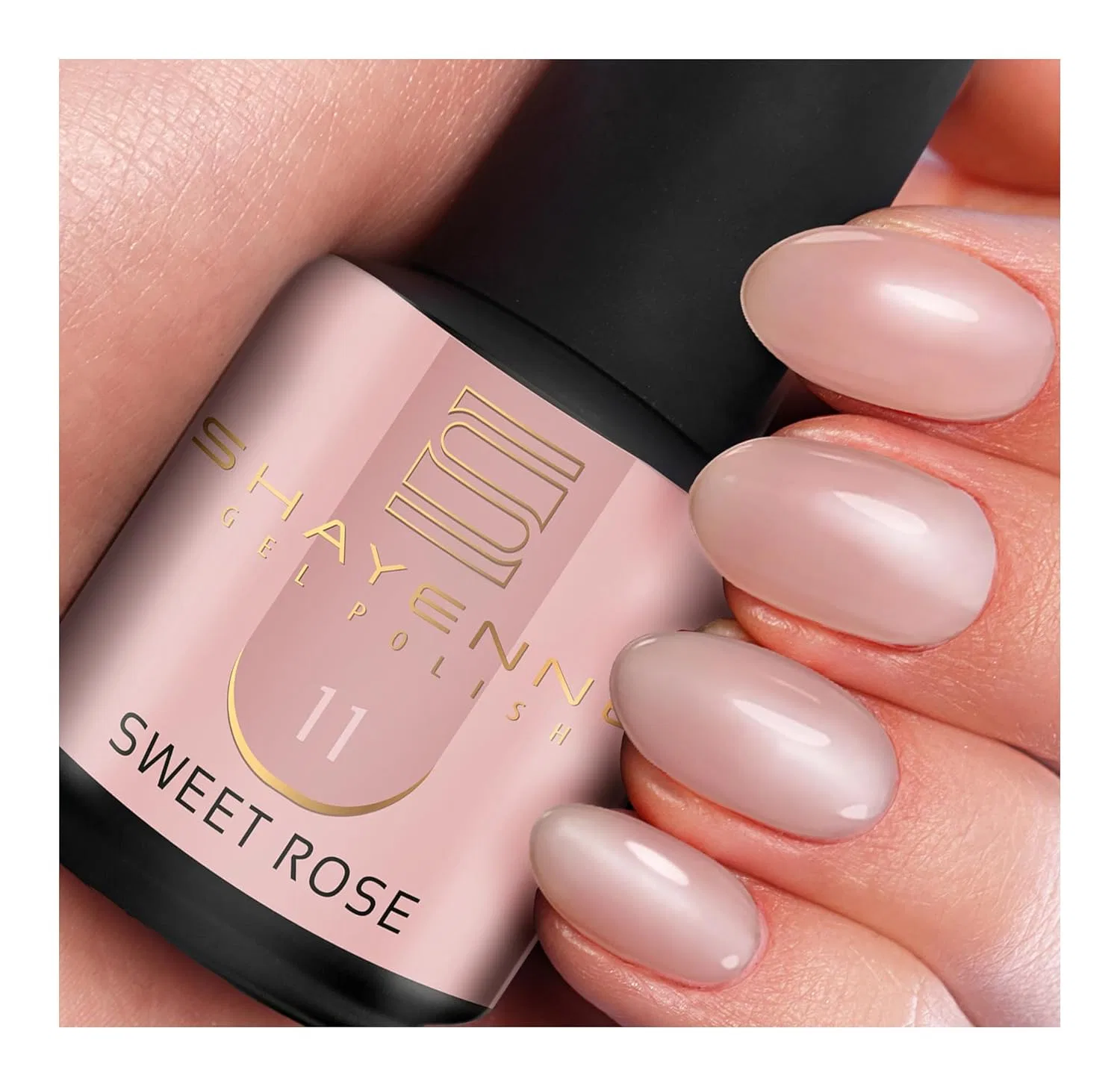 Гель-лак для ногтей SHAYENNE UV/LED, розовый, 15 мл Shayenne, 11 Sweet Rose 15Ml