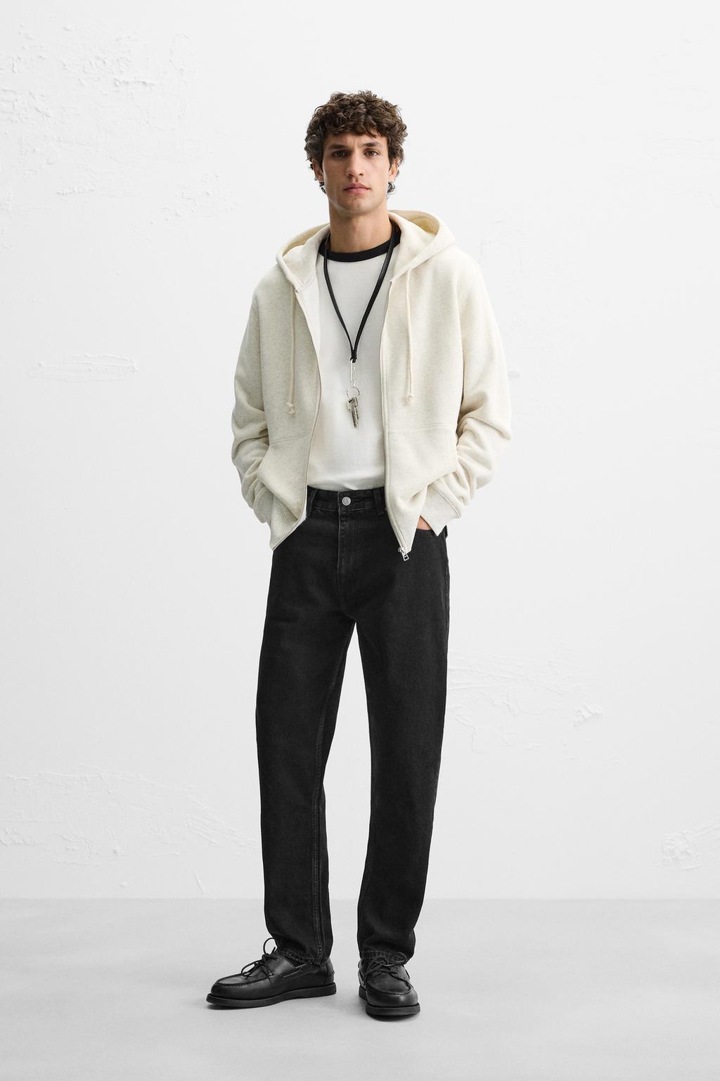 

Облегающие зауженные джинсы ZARA, черный