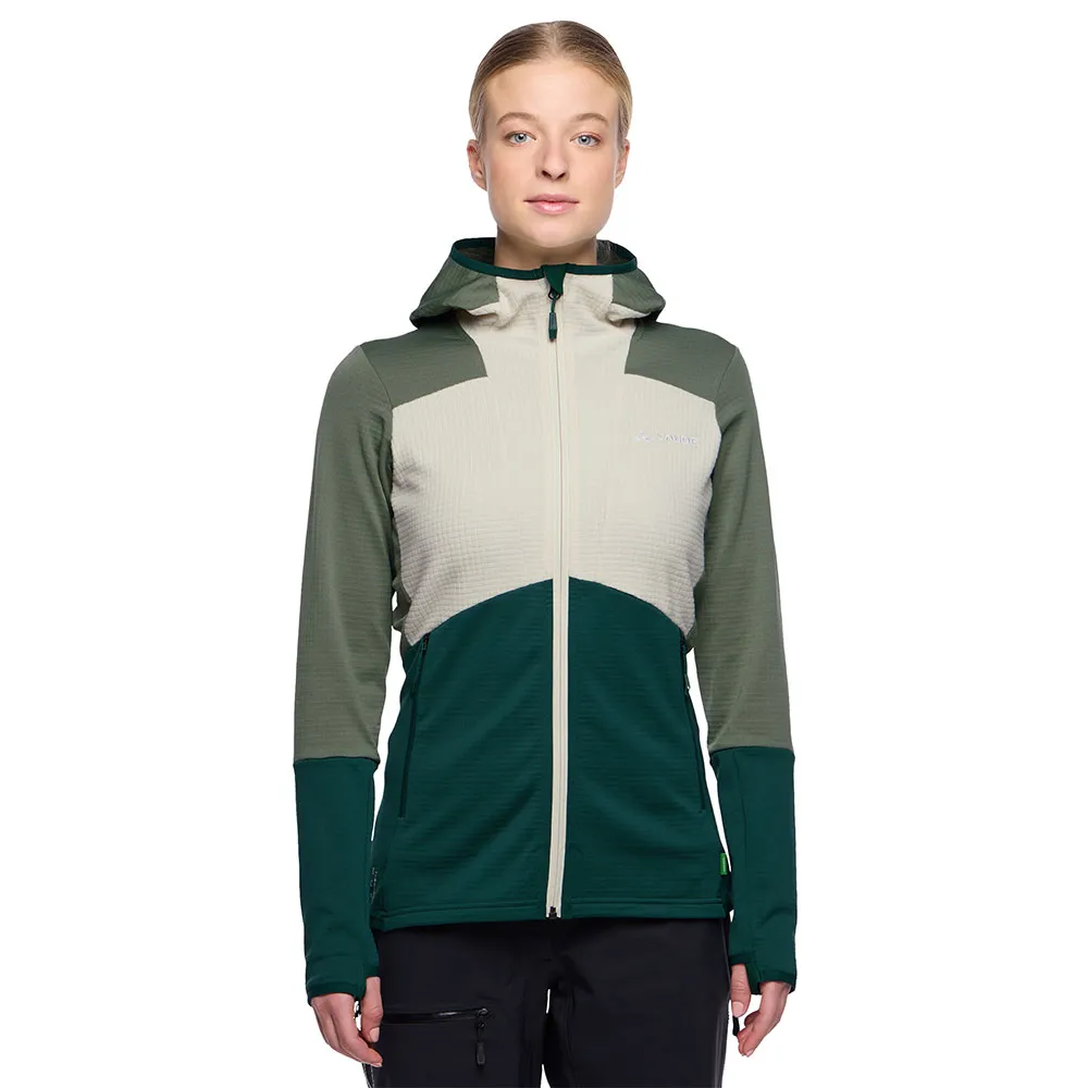 

Флис VAUDE Monviso Grid full zip, зеленый