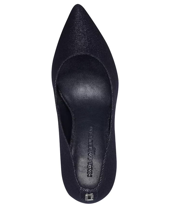 Женские туфли-лодочки Royale Stiletto Karl Lagerfeld Paris, синий — фото 4