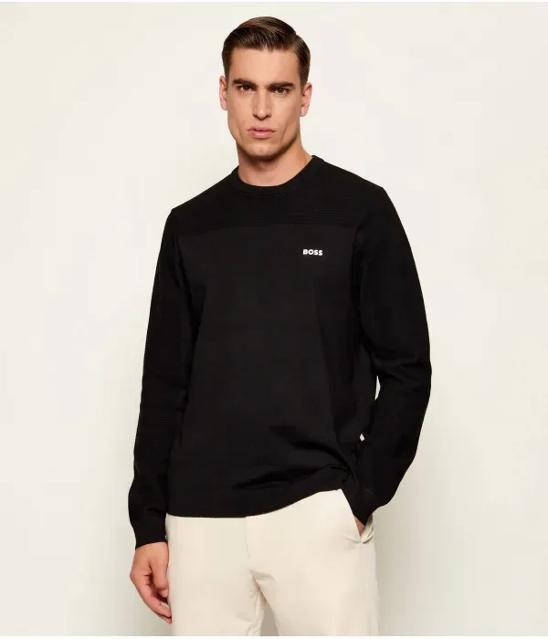 Свитер KN_Momentum-X CN regular fit Boss Green, черный