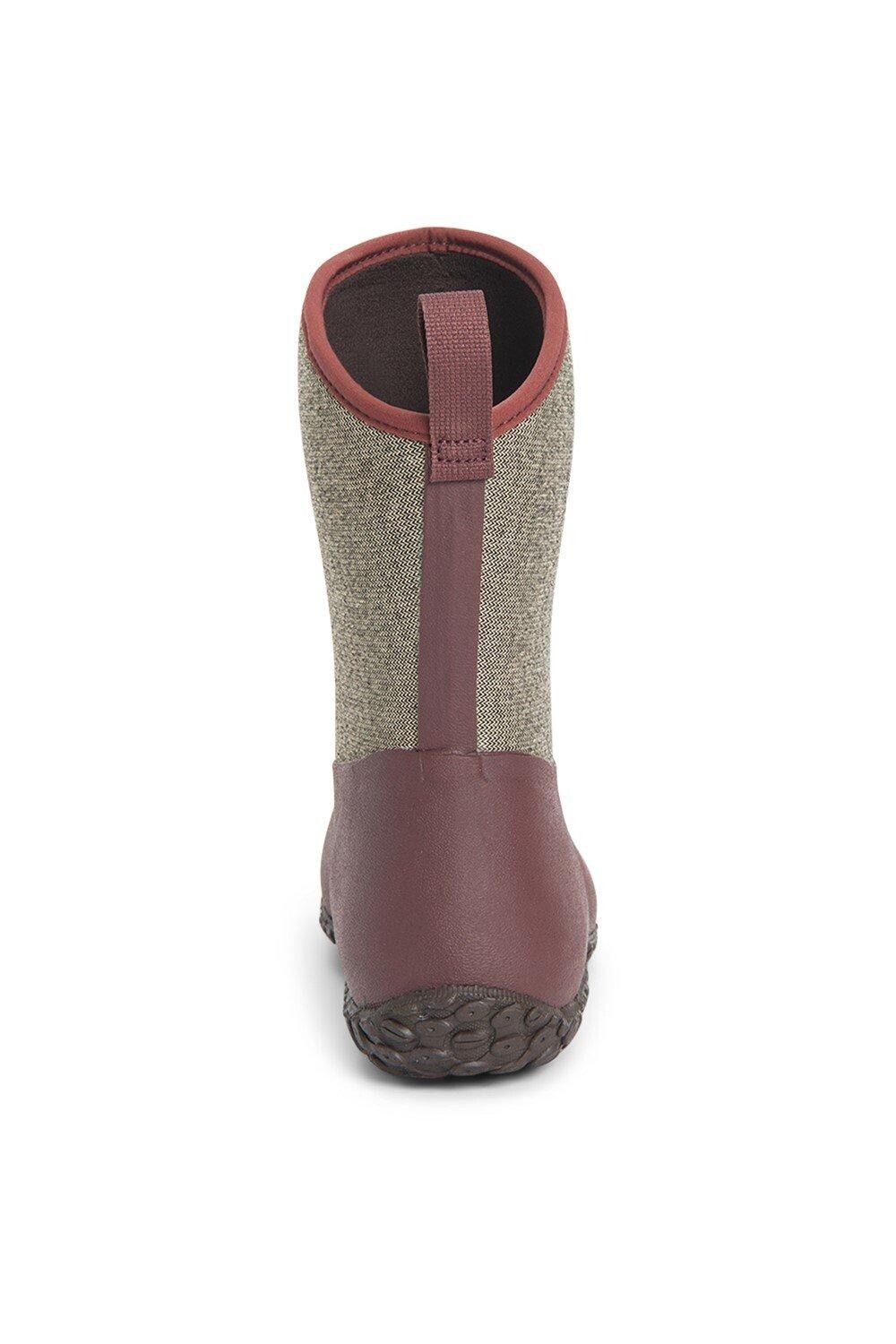 Женские резиновые сапоги Muck Boots Muckster II Mid короткие с логотипом, коричневый — фото 2