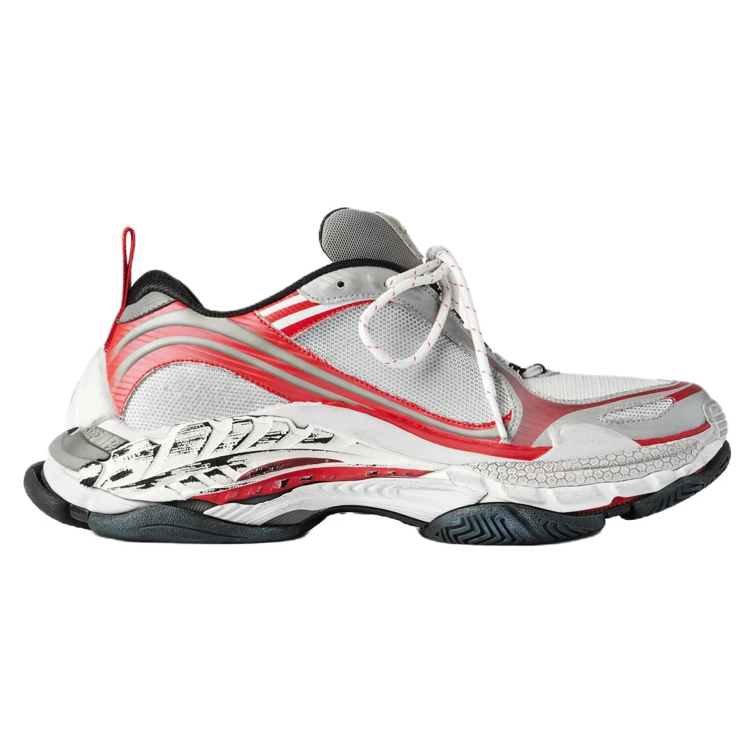 Кроссовки Chunky Sneakers Balenciaga Triple S .2 Low Red — фото 3