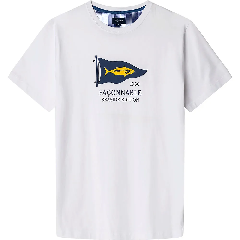 

Футболка с коротким рукавом Façonnable Yellow Fish, белый