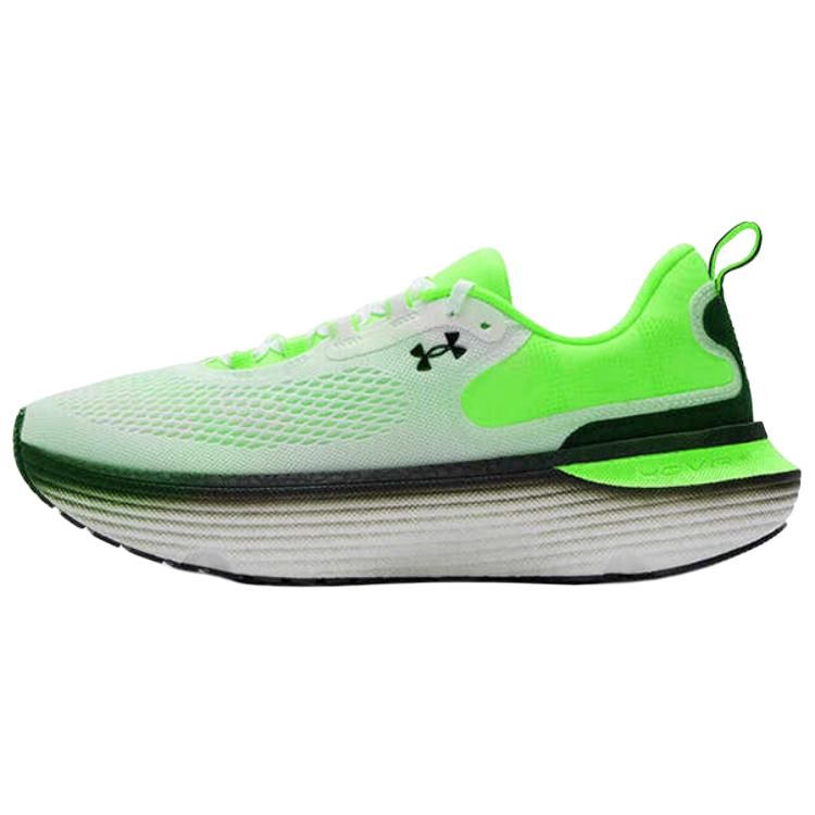 

Under Armour Кроссовки Infinite Elite 2 Breathable Coverage Rebound Low Top для бега на длинные дистанции, мужские, белые, зеленые