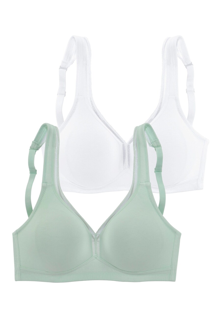 

Бюстгальтер-футболка PETITE FLEUR, цвет Mint/White