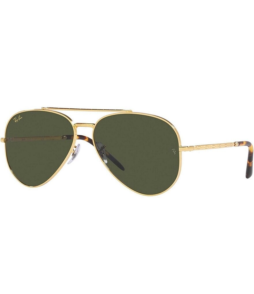 

Новые солнцезащитные очки-авиаторы Ray-Ban унисекс 58 мм, золотой