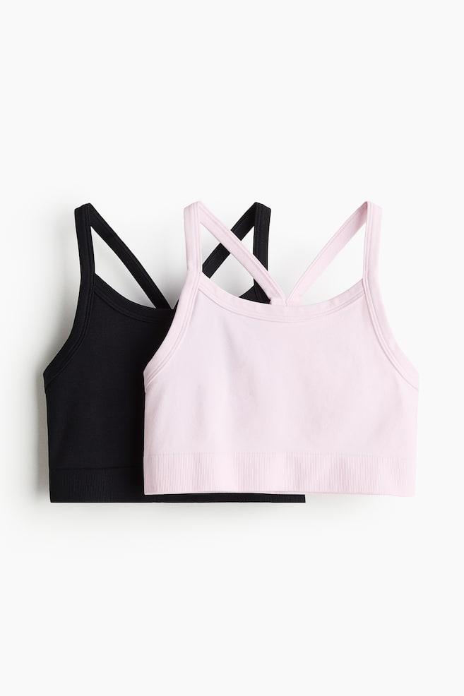 

Упаковка из 2 бесшовных спортивных топов DryMove H&M, мультиколор