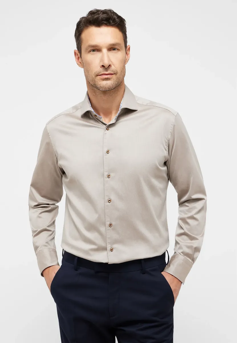 

Рубашка Eterna с длинными рукавами "MODERN FIT", цвет Hazelnut