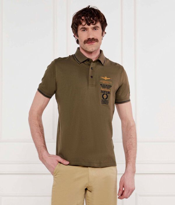 

Рубашка поло Regular fit Aeronautica Militare, серый