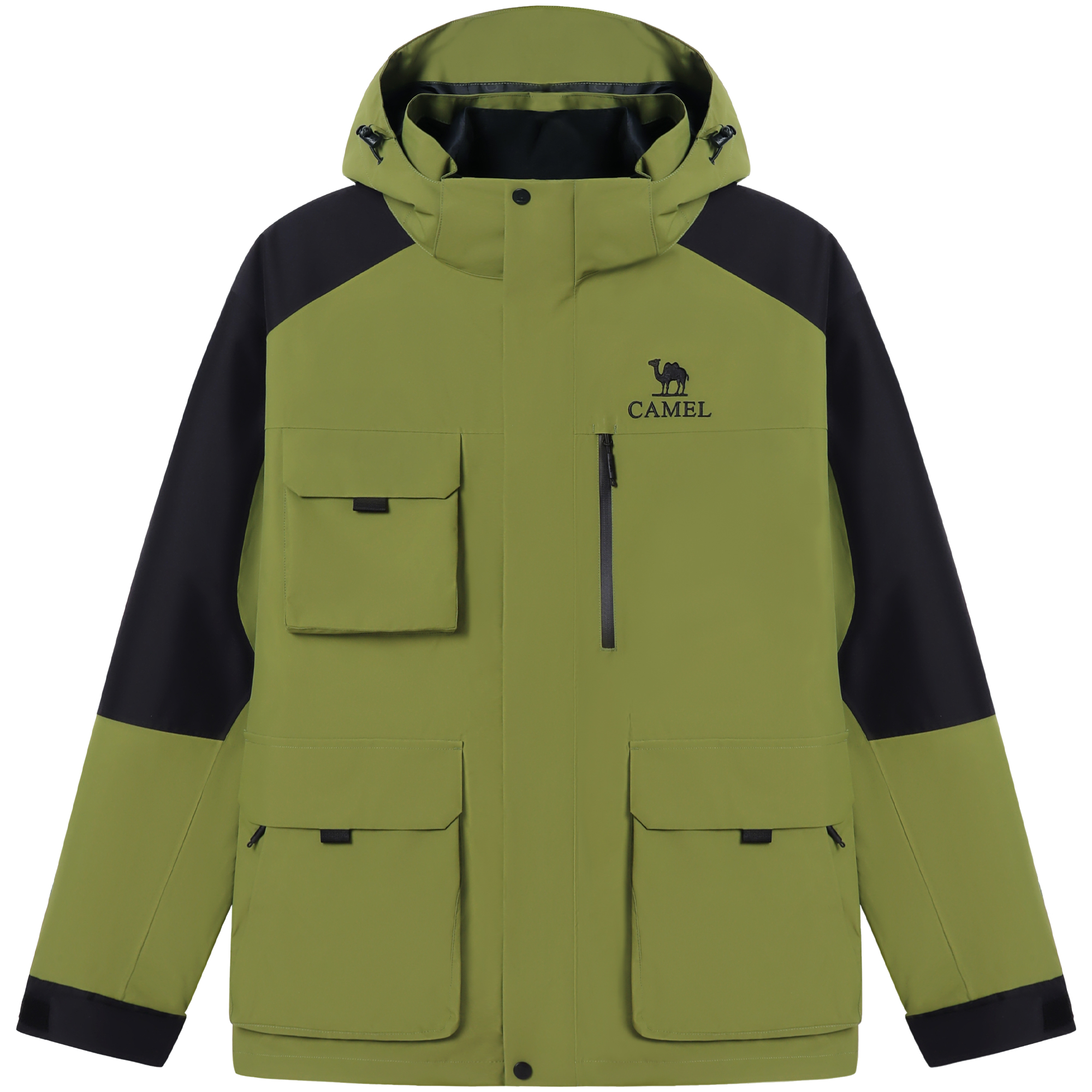 

CAMEL Ветровка для любой погоды Unisex, Bamboo Green/Phantom Black
