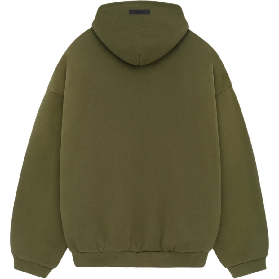Худи Fear of God Essentials Fleece Hoodie 'Military', оливкого-зеленый — фото 2