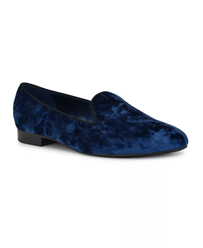 Женские бархатные шлепанцы Renold для курения Nine West, синий