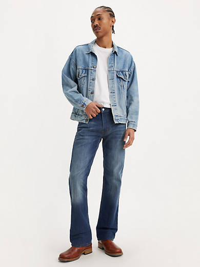 

527 Узкие мужские джинсы Bootcut Levi's, цвет Wave Allusions - Dark Wash - Stretch
