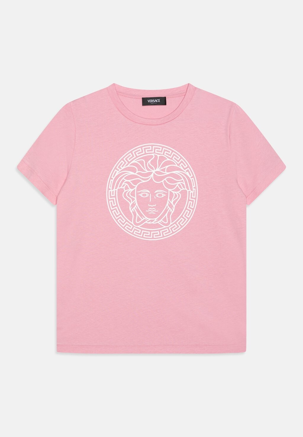

Футболка с принтом Medusa Grca Print Unisex Versace, цвет tutù pink/bianco