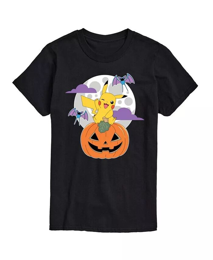 

Мужская футболка с короткими рукавами Hybrid Apparel Pokemon Pumpkin AIRWAVES, черный