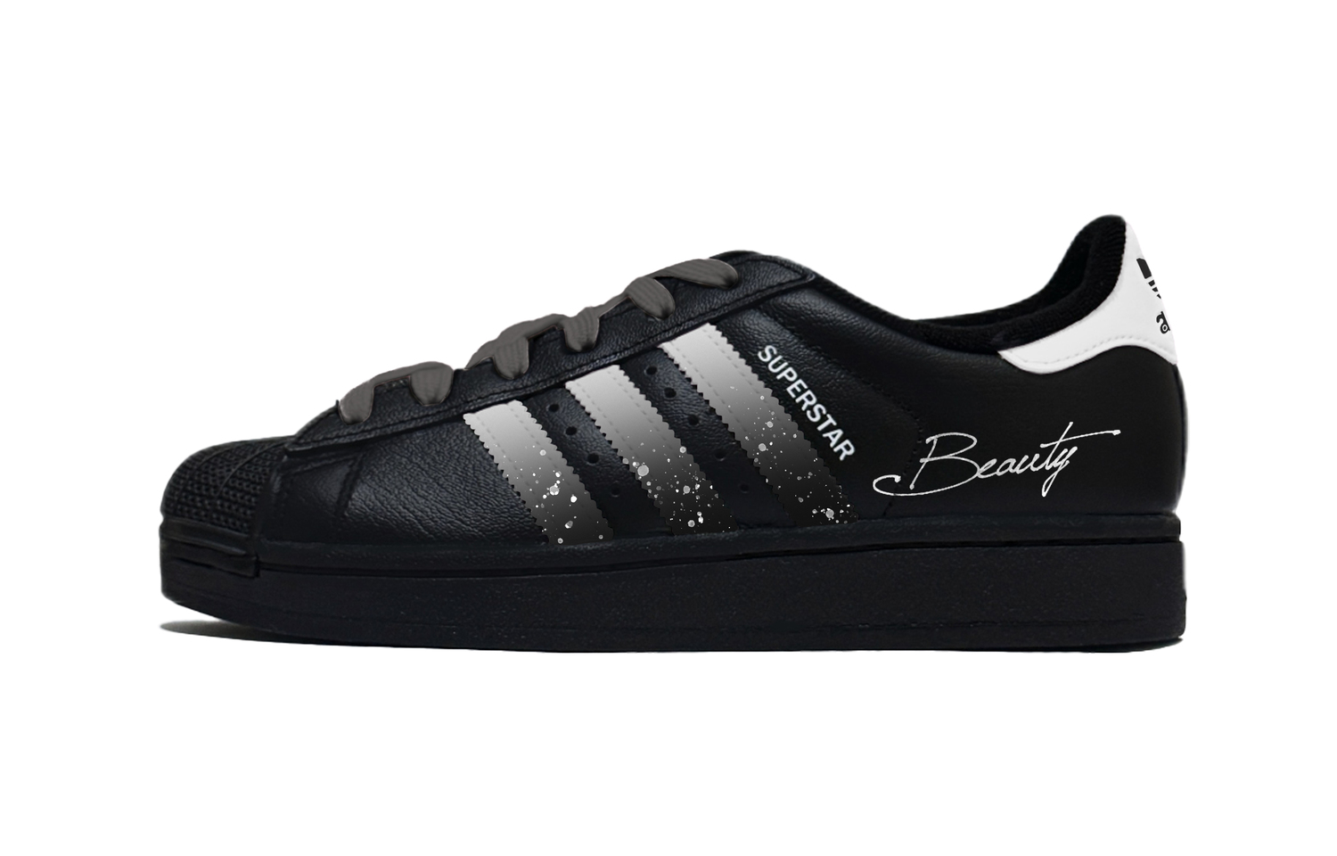 

Adidas Originals SUPERSTAR Heart's Desire устойчивые к истиранию низкие кроссовки для скейтбординга унисекс черно-белые