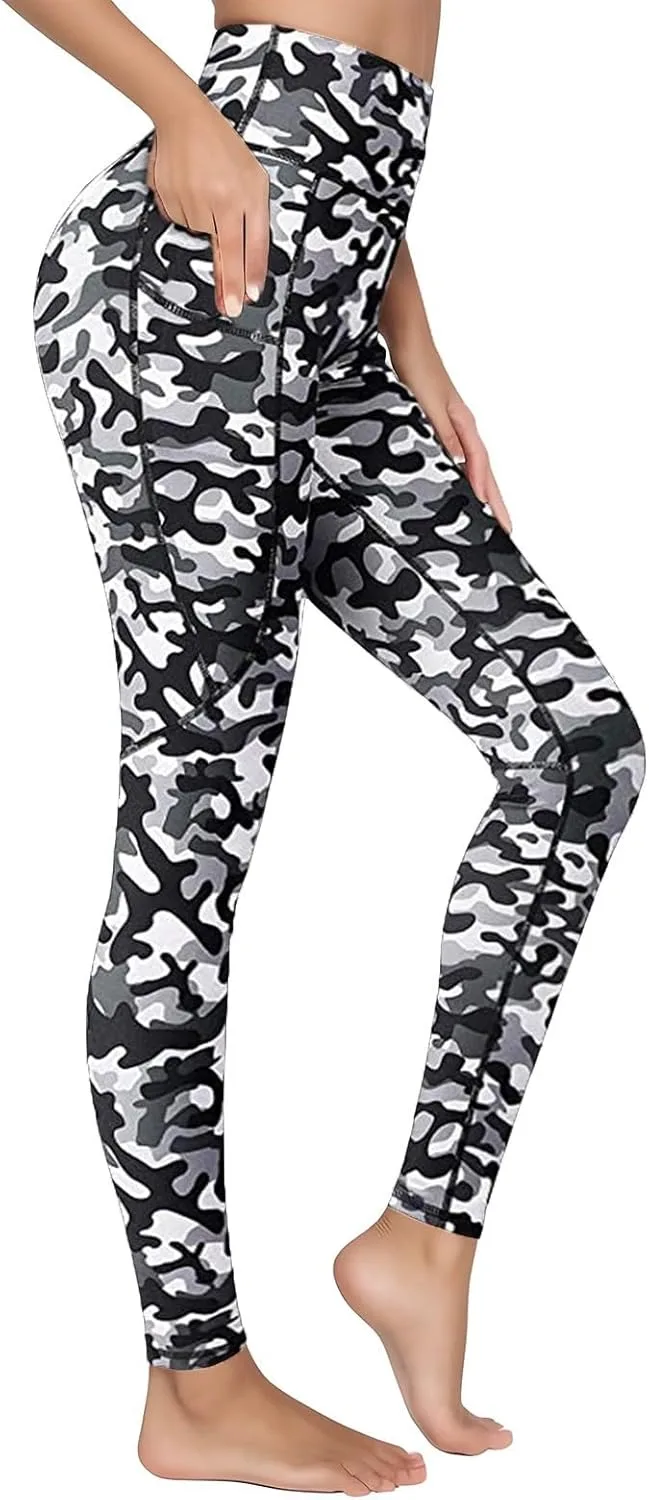 

Леггинсы с карманами для женщин Tummy Control High Waisted