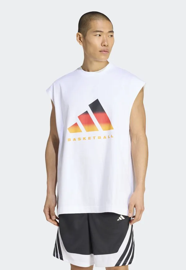 Футболка без рукавов с баскетбольной тематикой dbb Adidas Performance, White