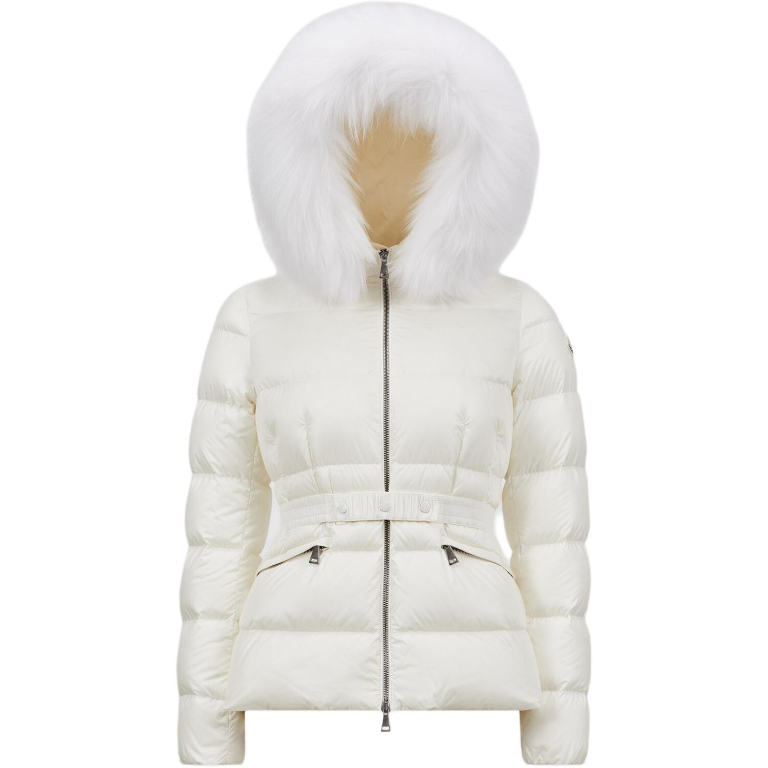 

Пуховик женский белый Moncler