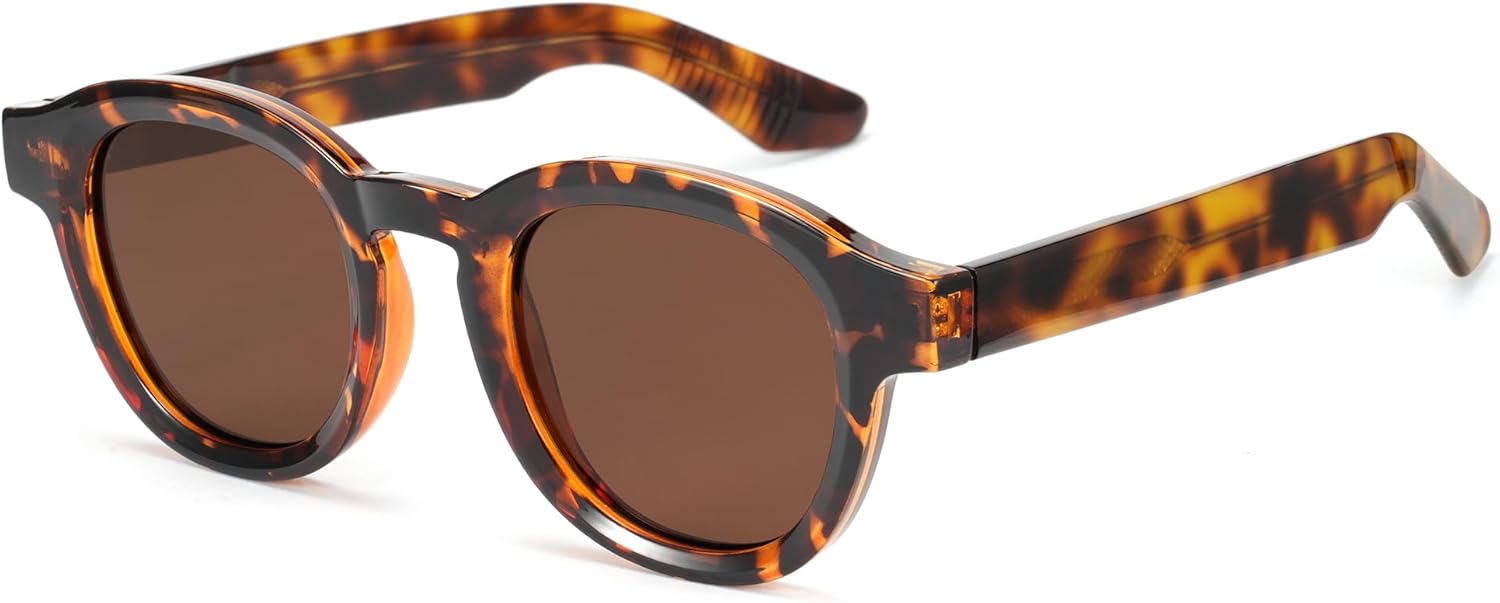 

Солнцезащитные очки Cyxus для женщин и мужчин, поляризованные, ретро, ​​круглые, винтажные, классический стиль, защита UV400, артикул P1553B01, Frame:tortoise+lens:brown