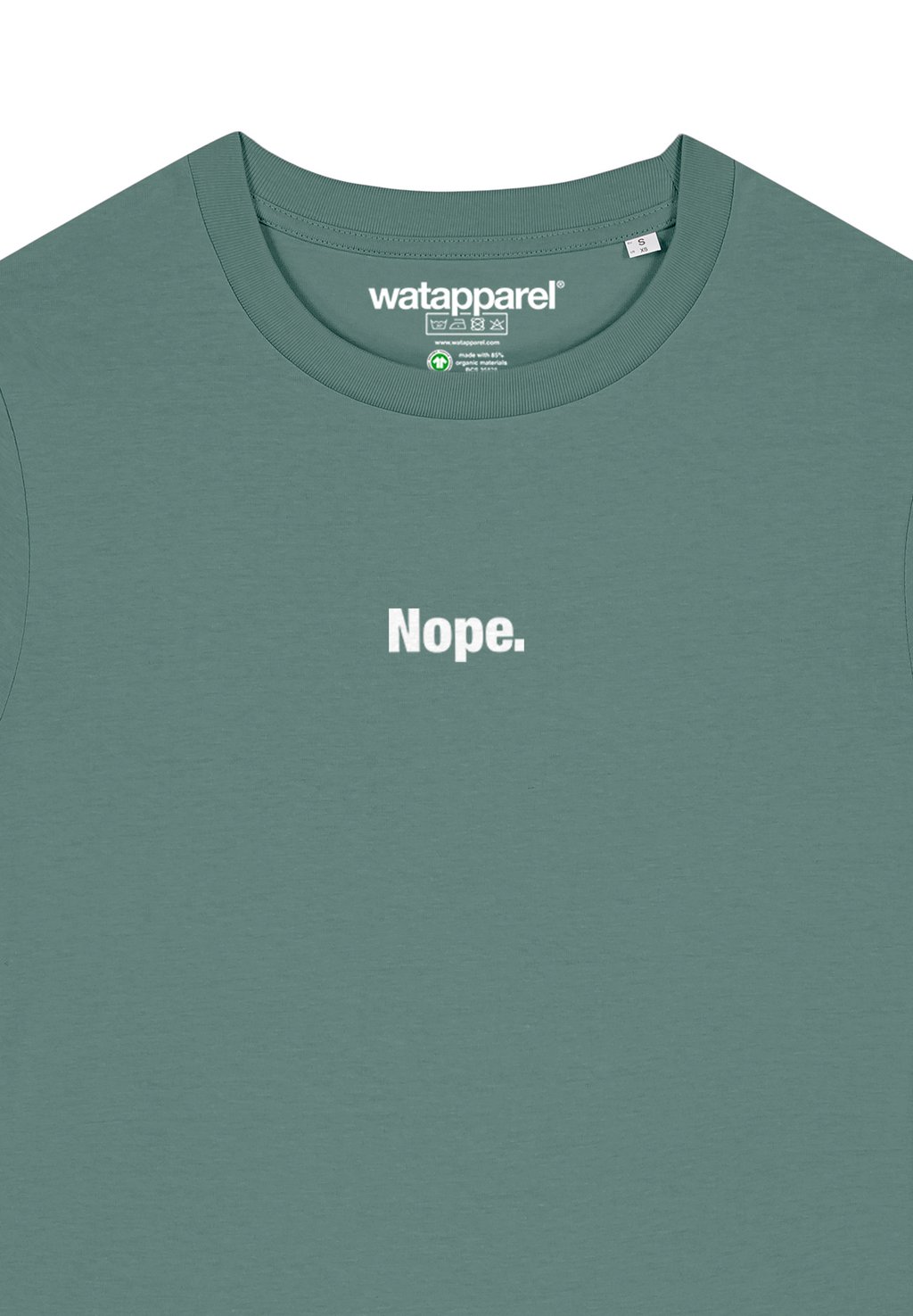 

Футболка с принтом NOPE watapparel, темно-зеленый