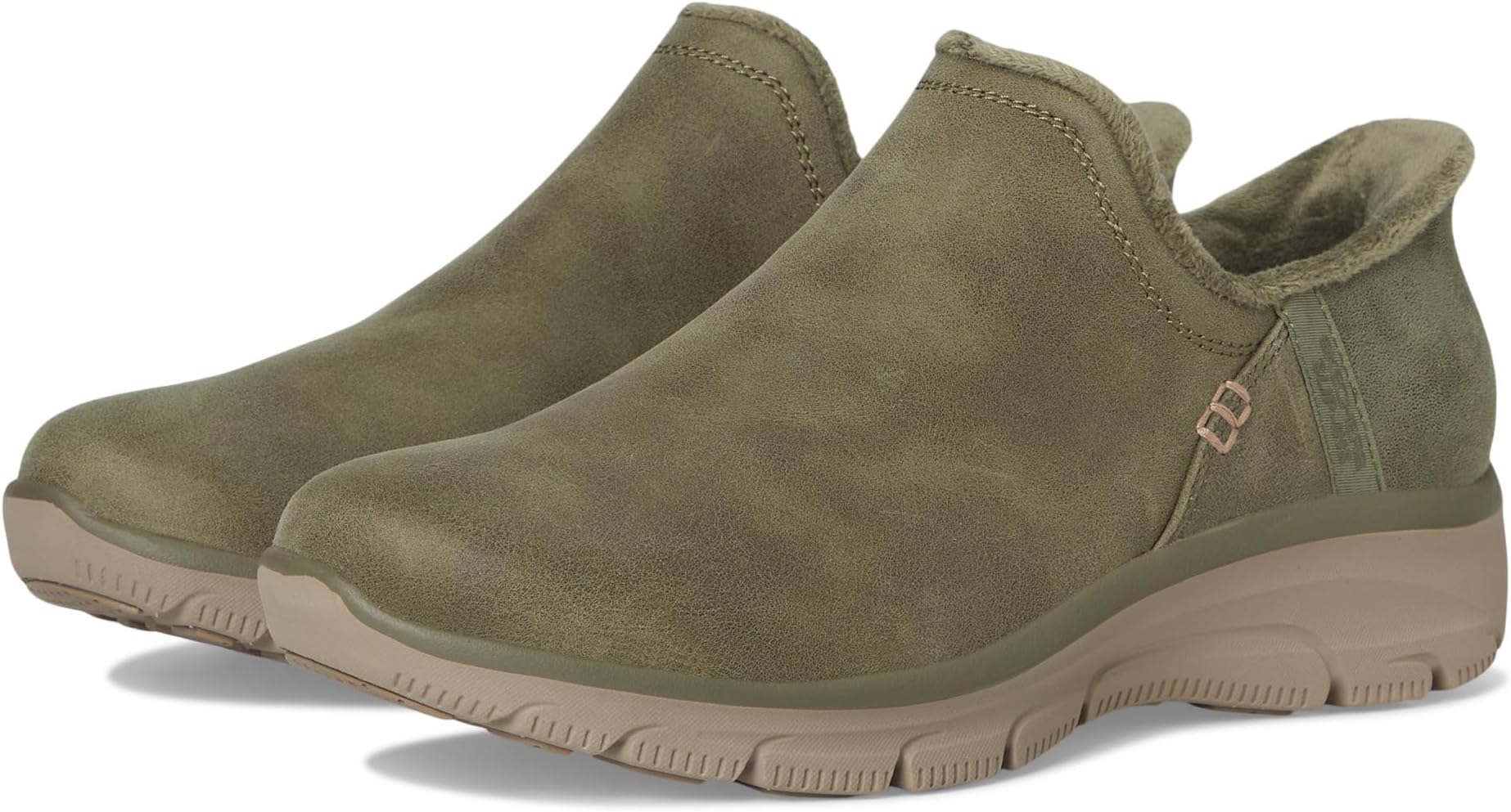 Ботинки женские SKECHERS Modern Hour низкие, оливковый