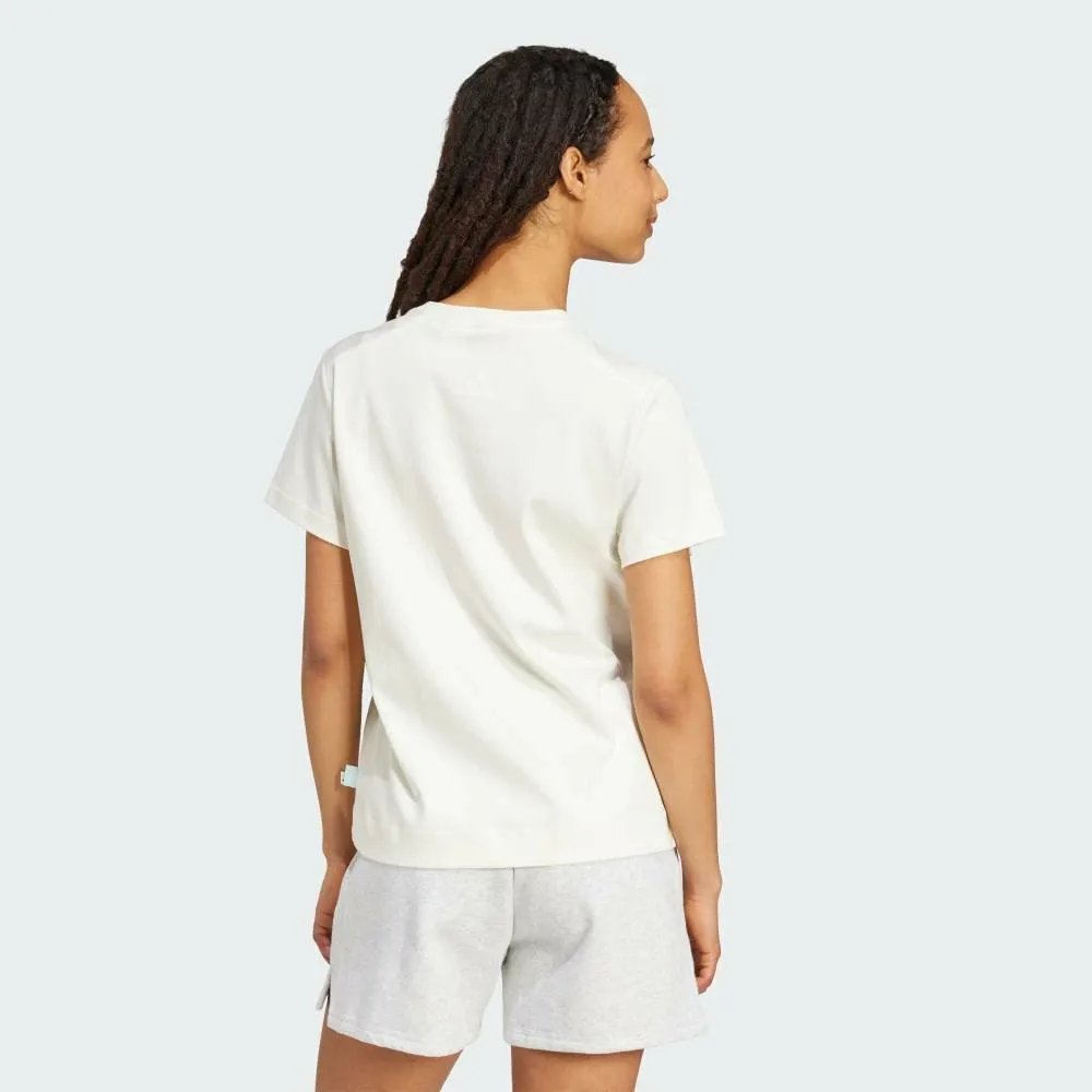 Футболка с коротким рукавом с графическим изображением кошки Adidas, white — фото 2