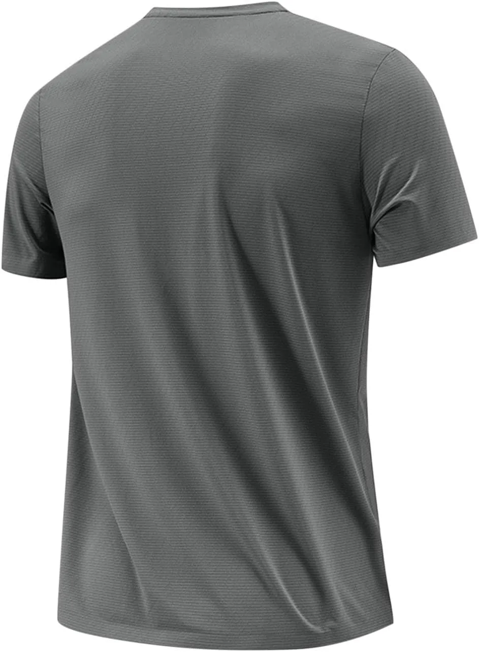 Футболка мужская для тренировок летняя с коротким рукавом Quick Dry Slim — фото 4