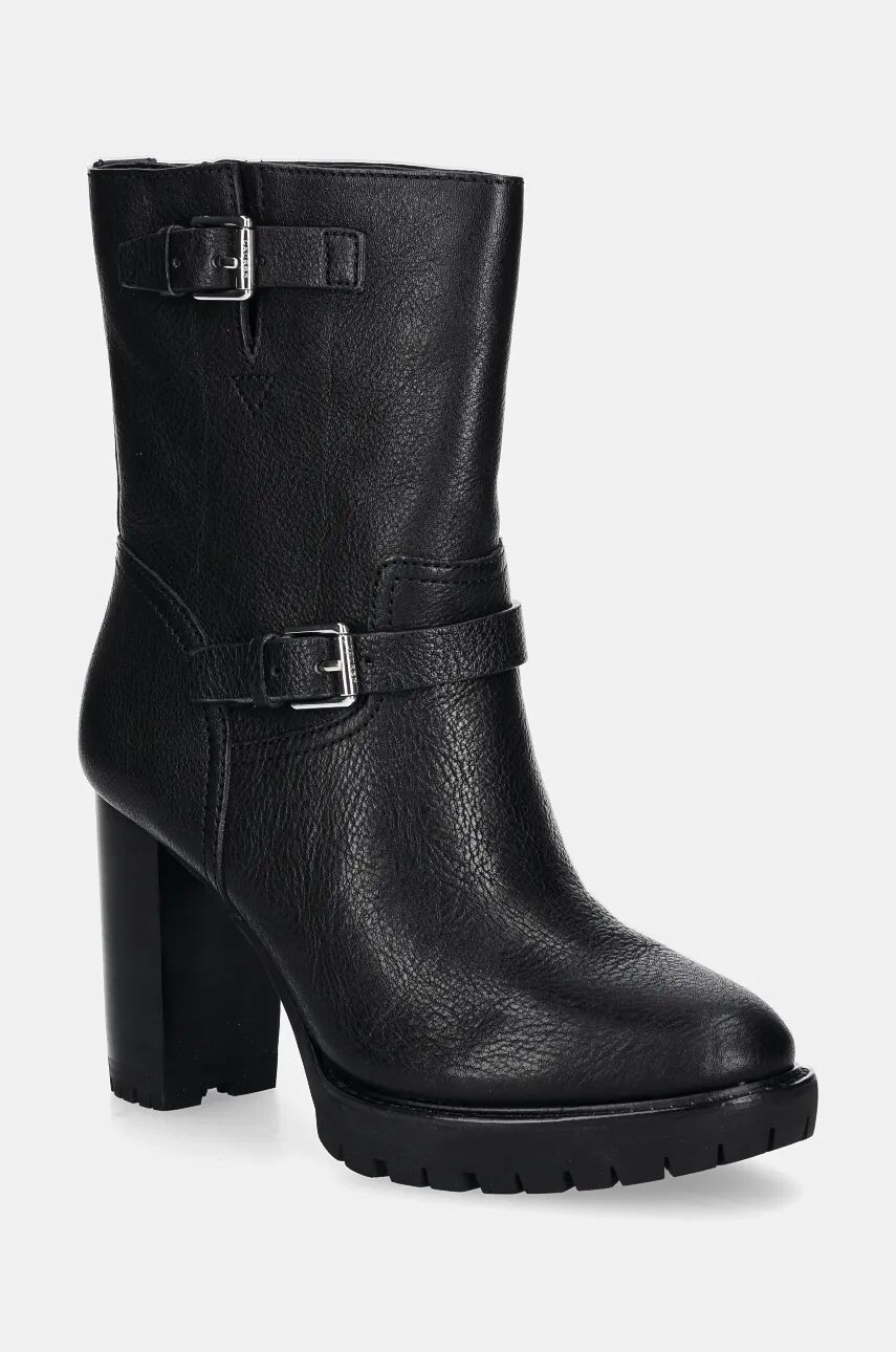 

Кожаные ботильоны Lauren Ralph Lauren Lyvia до щиколотки, черный
