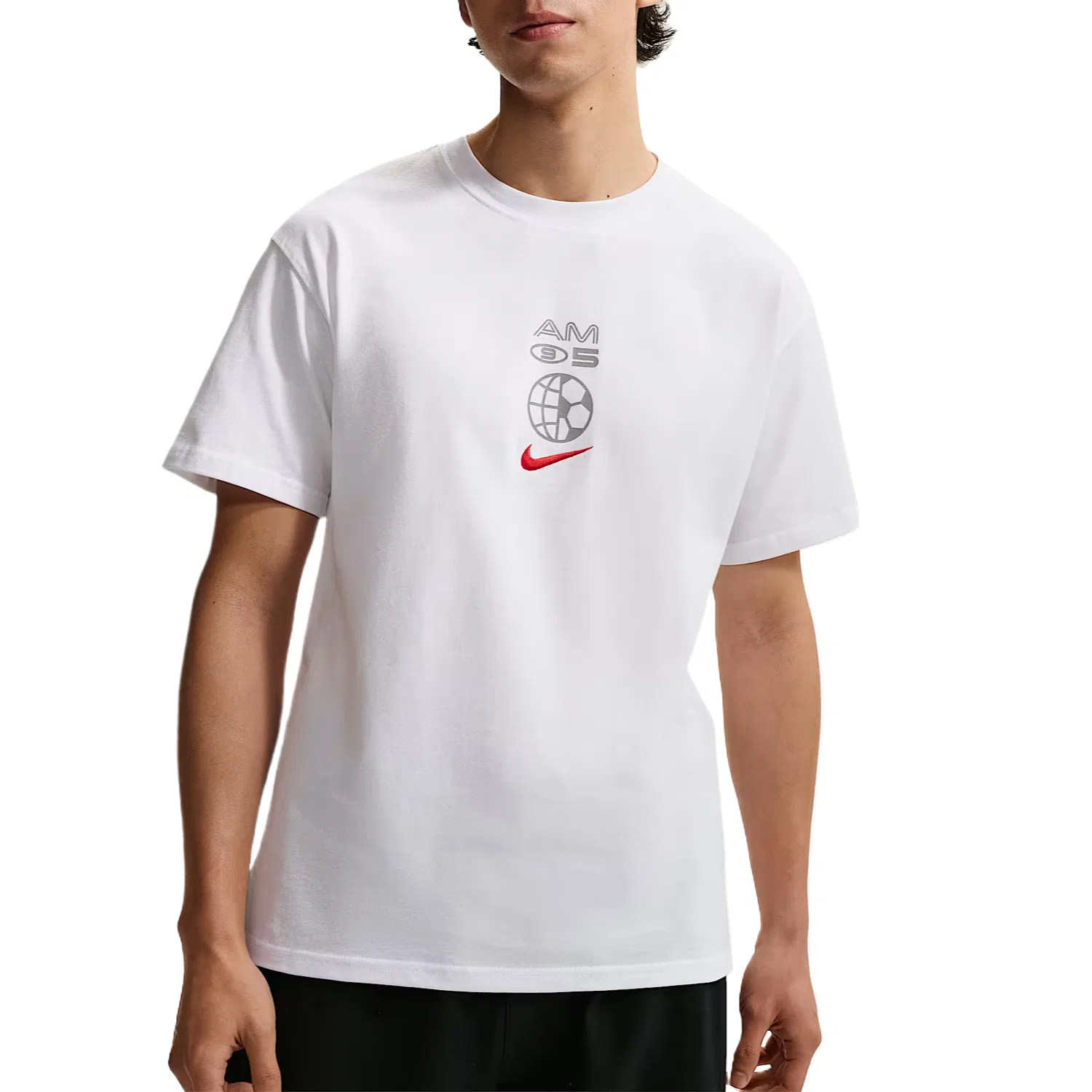 Спортивная футболка для бега Sportswear Running T Shirt Men's Nike, White/University Red