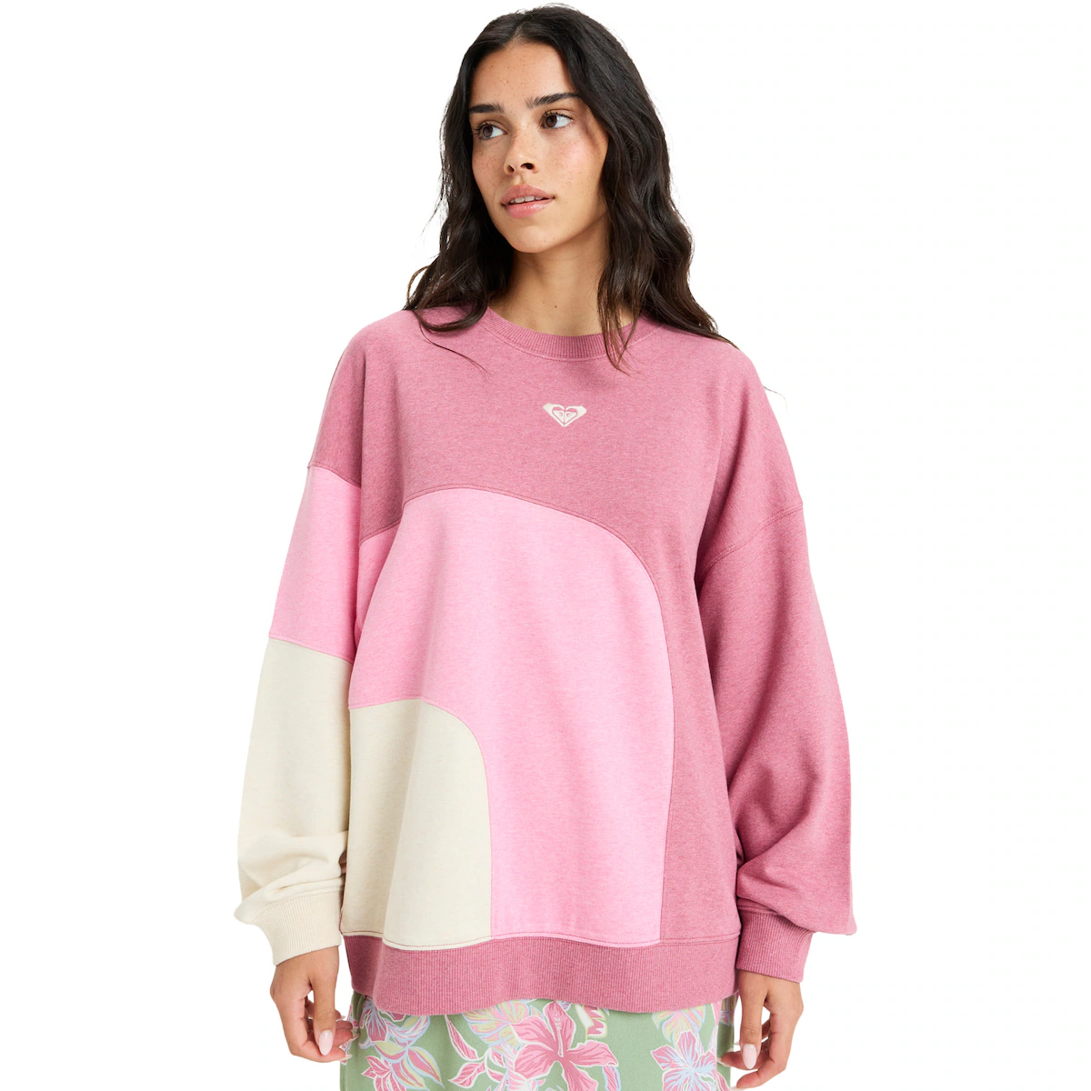 

Женская толстовка Roxy Happy Daize, розовый
