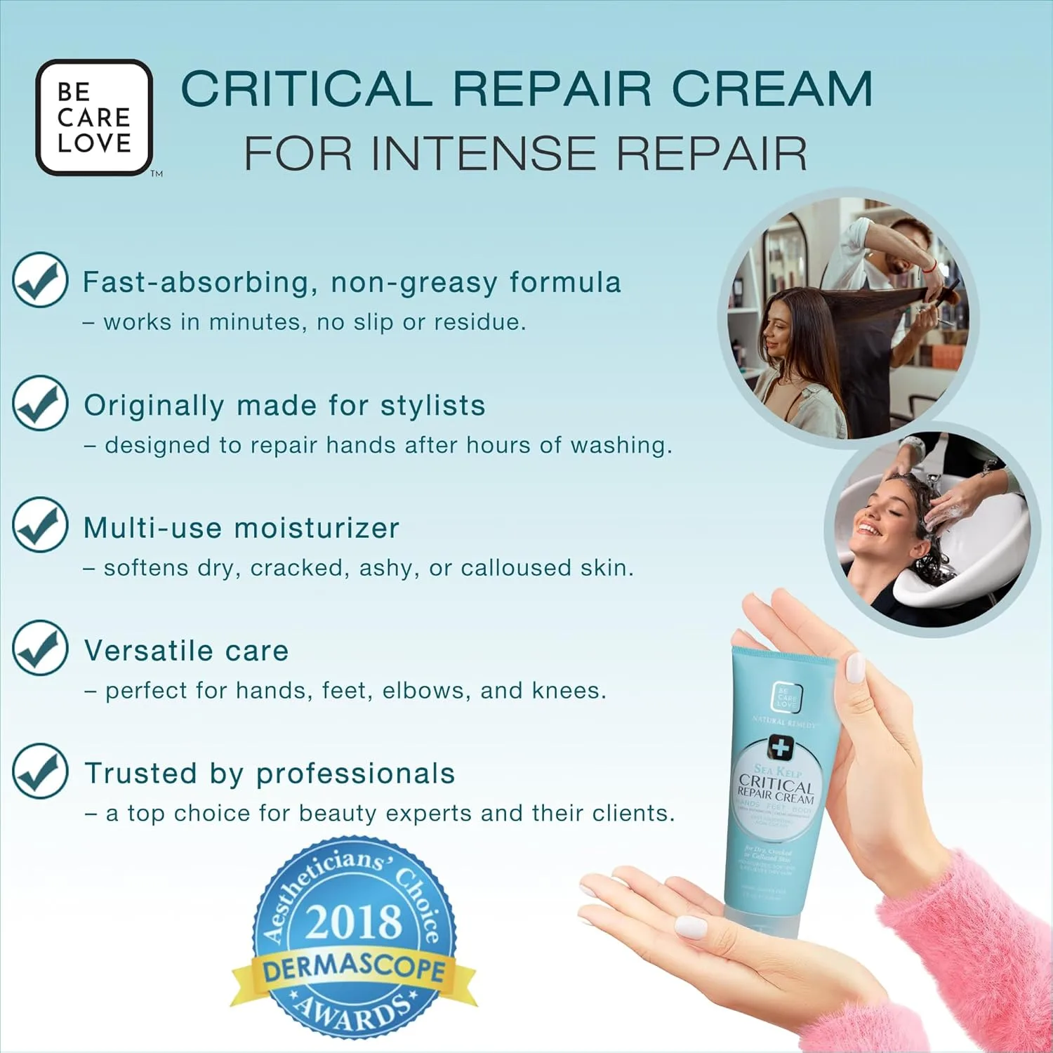 BCL Spa Critical Repair Cream с органическими цветами арники и морскими водорослями, интенсивно увлажняющие аргановое масло и масло ши для смягчения кожи, 207 мл — фото 3