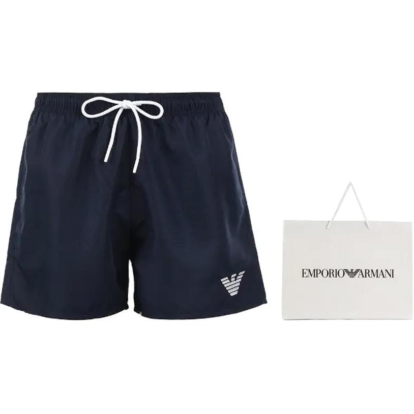 Повседневные шорты мужские темно-синие EMPORIO ARMANI — фото 4