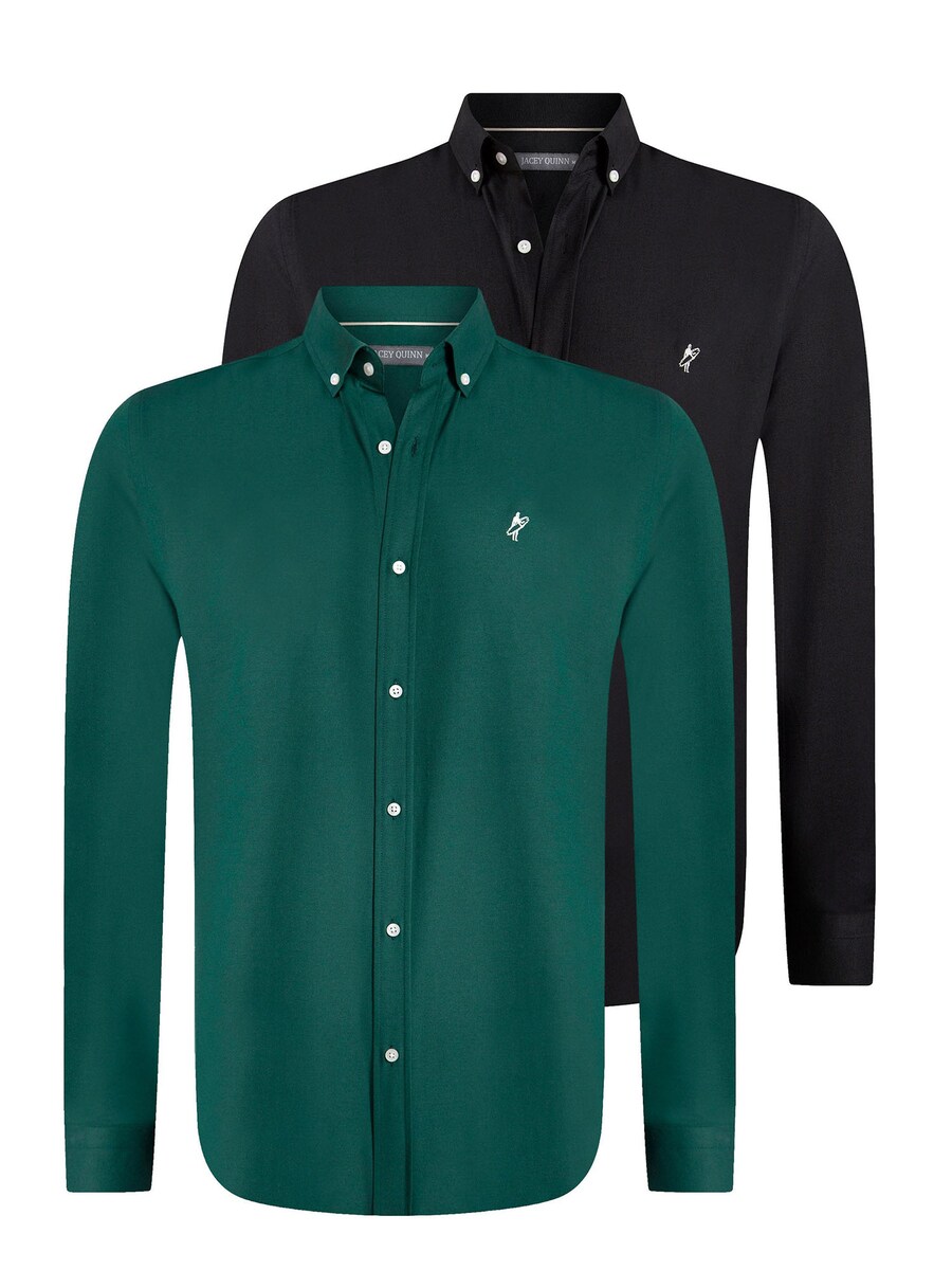 

Рубашка обычного кроя на пуговицах Jacey Quinn Oxford, цвет Dark green/Black