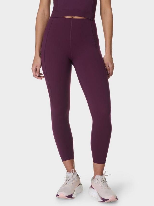 

Спортивные леггинсы power ultrasculpt с высокой талией 7/8 Sweaty Betty, цвет Midnight Cherry