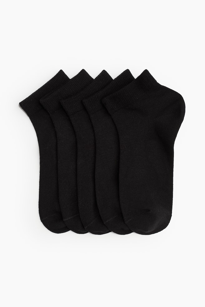 

5 пар коротких носков H&M, черный